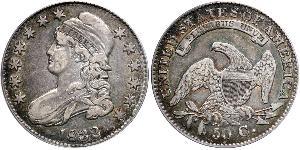 50 Цент США (1776 - ) Срібло 