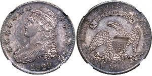 50 Цент США (1776 - ) Срібло 