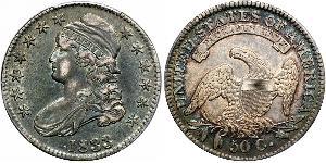 50 Цент США (1776 - ) Срібло 