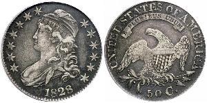 50 Цент США (1776 - ) Срібло 