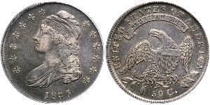 50 Цент США (1776 - ) Срібло 