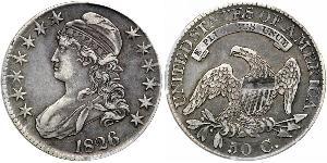 50 Цент США (1776 - ) Срібло 