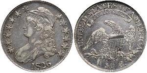 50 Цент США (1776 - ) Срібло 