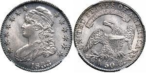 50 Цент США (1776 - ) Срібло 