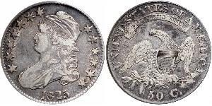 50 Цент США (1776 - ) Срібло 