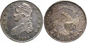 50 Цент США (1776 - ) Срібло 