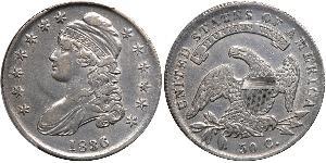 50 Цент США (1776 - ) Срібло 
