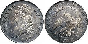 50 Цент США (1776 - ) Срібло 