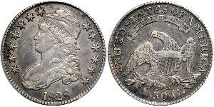 50 Цент США (1776 - ) Срібло 