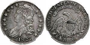 50 Цент США (1776 - ) Срібло 