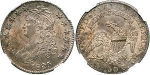 50 Цент США (1776 - ) Срібло 