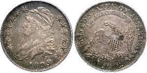 50 Цент США (1776 - ) Срібло 
