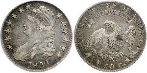 50 Цент США (1776 - ) Срібло 