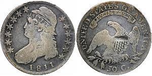 50 Цент США (1776 - ) Срібло 