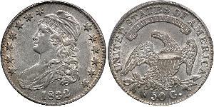 50 Цент США (1776 - ) Срібло 