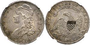 50 Цент США (1776 - ) Срібло 