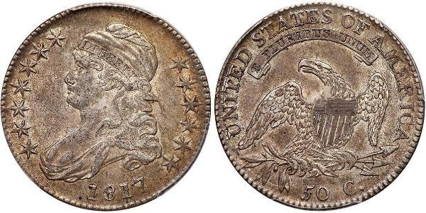 50 Цент США (1776 - ) Срібло 