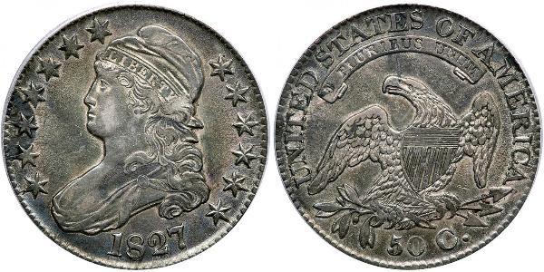 50 Цент США (1776 - ) Срібло 