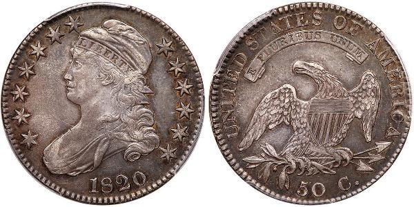 50 Цент США (1776 - ) Срібло 