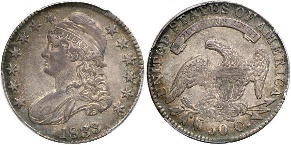 50 Цент США (1776 - ) Срібло 