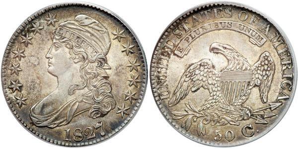 50 Цент США (1776 - ) Срібло 