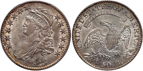 50 Цент США (1776 - ) Срібло 