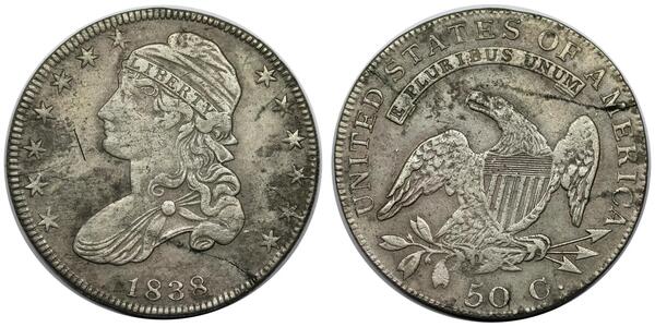 50 Цент США (1776 - ) Срібло 