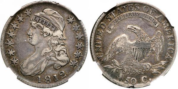 50 Цент США (1776 - ) Срібло 