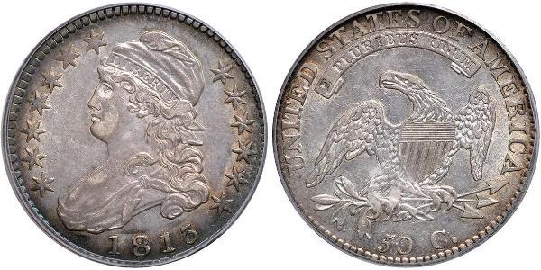 50 Цент США (1776 - ) Срібло 
