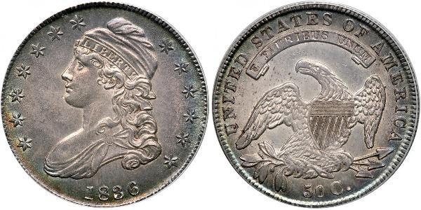 50 Цент США (1776 - ) Срібло 