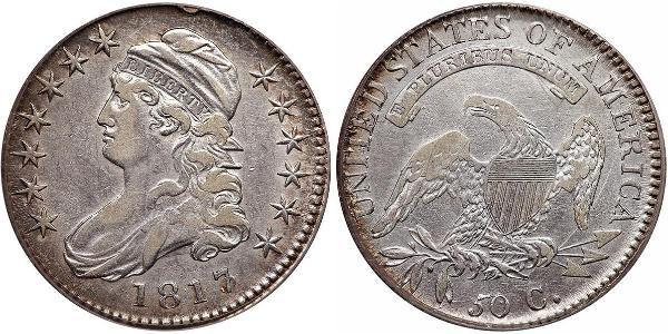 50 Цент США (1776 - ) Срібло 