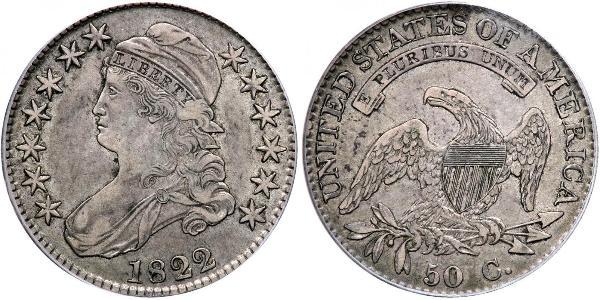 50 Цент США (1776 - ) Срібло 