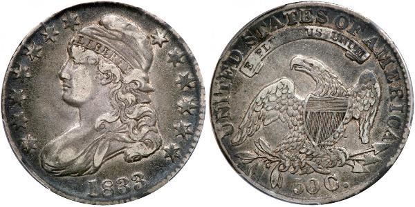 50 Цент США (1776 - ) Срібло 