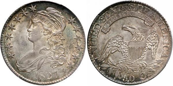 50 Цент США (1776 - ) Срібло 