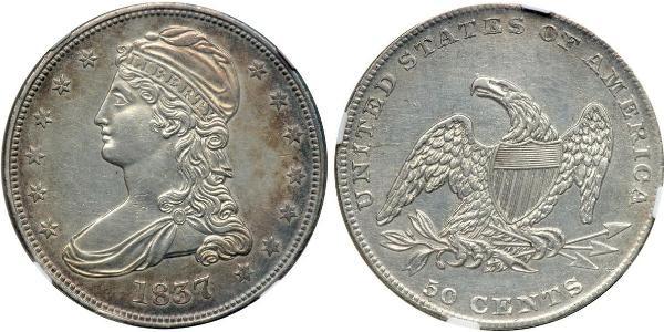 50 Цент / 1/2 Доллар США (1776 - ) Серебро 
