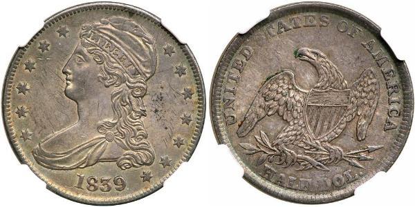 50 Цент / 1/2 Доллар США (1776 - ) Серебро 