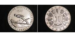 50 Шиллинг Австрийская Республика(1955 - ) Серебро 