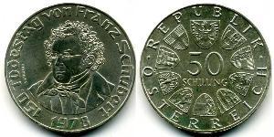 50 Шиллинг Австрийская Республика(1955 - ) Серебро 