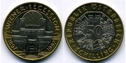 50 Шилінг Австрійська Республіка (1955 - ) Біметал 
