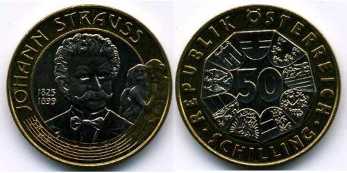 50 Шилінг Австрійська Республіка (1955 - ) Біметал 