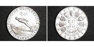 50 Шилінг Австрійська Республіка (1955 - ) / Австрія Срібло 