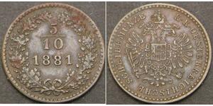 5/10 Kreuzer Impero austriaco (1804-1867) Rame 