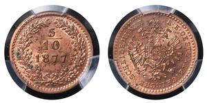 5/10 Kreuzer Impero austriaco (1804-1867) Rame 