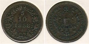 5/10 Kreuzer Impero austriaco (1804-1867) Rame 