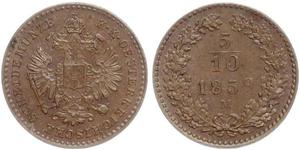5/10 Крейцер Австрийская империя (1804-1867) Медь 