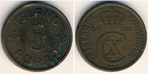 5 Aurar Iceland Bronze 