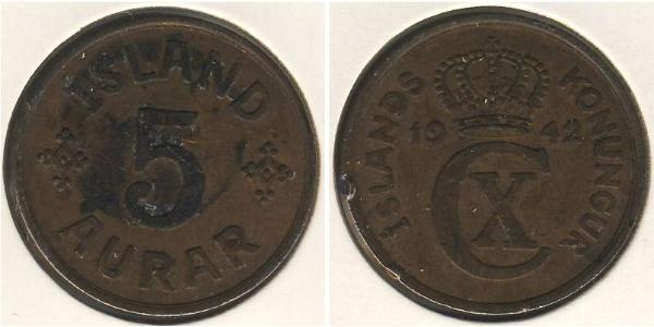 5 Aurar Iceland Bronze 
