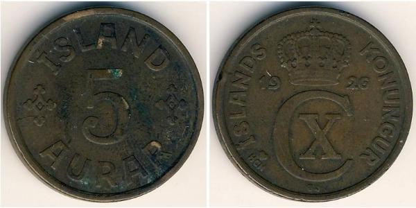 5 Aurar Iceland Bronze 