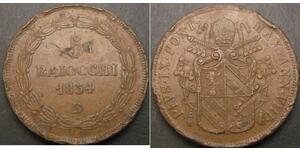 5 Baiocco Papal States (752-1870) Copper 