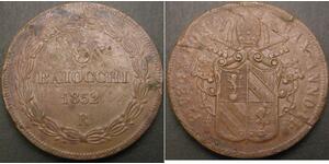 5 Baiocco 教皇国 (754 - 1870) 銅 
